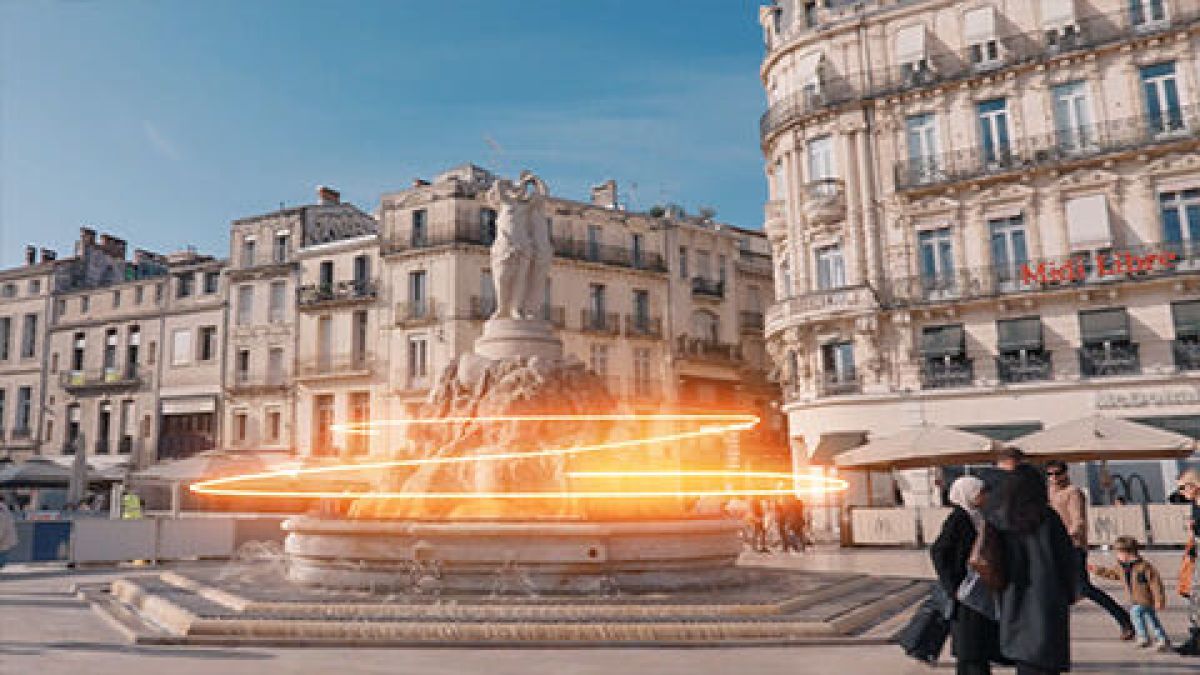 La Flamme Olympique à Montpellier -